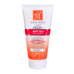 کرم ضد آفتاب فاقد چربی بدون رنگ 50 میلی‌لیتری مای