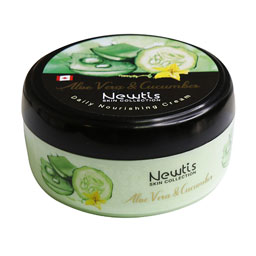 کرم مرطوب کننده کاسه ای آلوئه ورا خیار 200 میلی لیتری نیوتیس