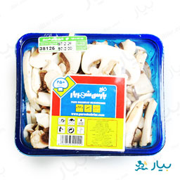 قارچ دکمه ای برش خورده 250 گرمی پارس شهریار