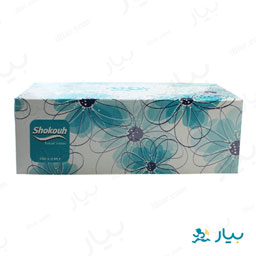 دستمال کاغذی دولایه 150 ورقی شکوه