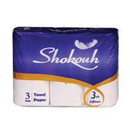 دستمال حوله ای سه لایه سه قلو شکوه