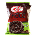 بیسکویت جو شکلاتی با شهد توت 3 عددی جمانه