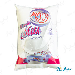 شیر پاکتی کم چرب 900 گرمی ژال