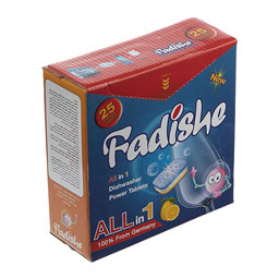 قرص ظرفشویی 12کاره بارایحه لیمو45 عددی فدیشه