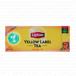 چای کیسه ای زرد نشان تی بگ 25 عددی لیپتون