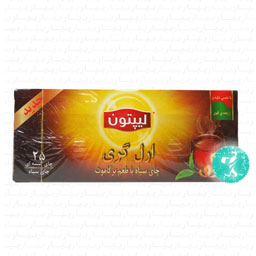 چای کیسه تی بگ ارل گری 25 عددی لیپتون