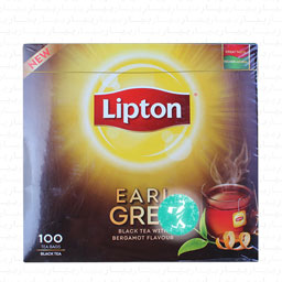 چای کیسه تی بگ ارل گری 100 عددی لیپتون