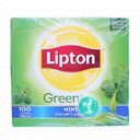 چای کیسه ای سبز با طعم نعناع تی بگ 100 عددی لیپتون