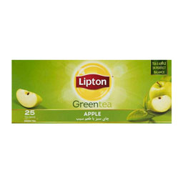 چای سبز سیب کیسه ای 25 عددی لیپتون