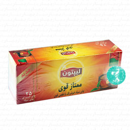 چای کیسه ای ممتاز قوی 25 عددی لیپتون