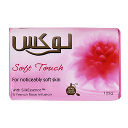 صابون لوکس Soft tuch مقدار 125 گرم