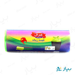 کیسه زباله تک رول پرفراژی (سبز) 20 عددی عزال