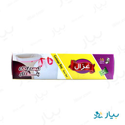 کیسه زباله بنددار پرفراژدار جعبه ای 15 عددی غزال