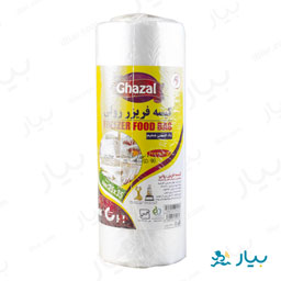 کیسه فریزر سایز 25×35 رولی 1 کیلوگرمی غزال