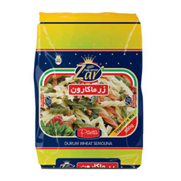 ماکارونی فرمی مخلوط سبزیجات 500 گرمی زر