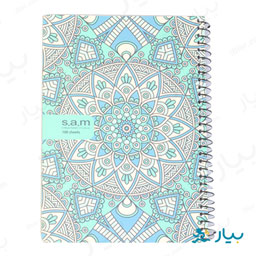 دفتر سیمی 100 برگ سام