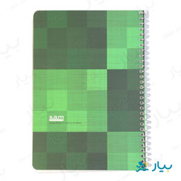 دفتر سیمی 80 برگ سام