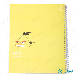 دفتر سیمی 80 برگ سام