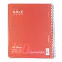 دفتر سیمی 160 برگ سام