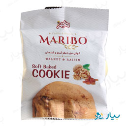 کوکی نرم با مغز گردو و کشمش ماریبو 35 گرمی چاکلز