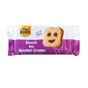 بیسکویت با کرم فندقی و روکش کاکائو 65 گرمی بنیس