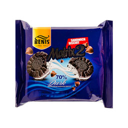 بیسکویت کاکائو با کرم وانیل 85 گرمی بنیس