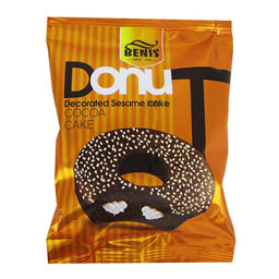 کیک دونات حلقه ای با مغز کرم وانیل بنیس