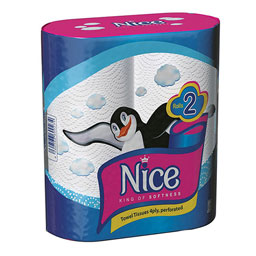 دستمال حوله 2قلو چهار لایه نایس