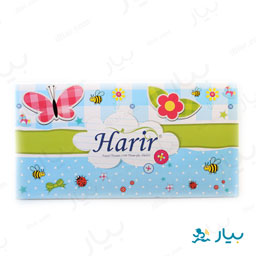 دستمال کاغذی سه لایه 100 برگ حریر