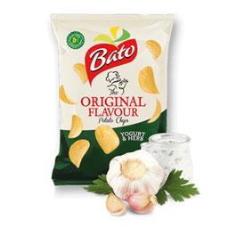 چیپس با طعم ماست و سبزیجات 60 گرمی باتو