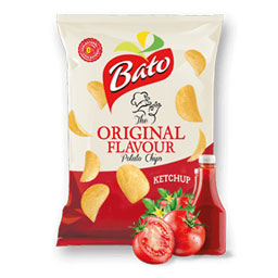 چیپس با طعم کچاپ ‌60 گرمی باتو
