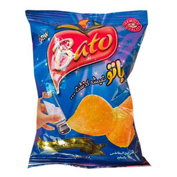 چیپس سیب زمینی ساده نمکی باتو