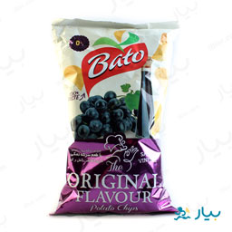 چیپس برگه ای سرکه نمکی 90 گرمی باتو