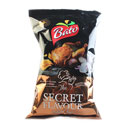 چیپس برگه ای با طعم مرغ سوخاری و پیاز و آویشن 90 گرمی باتو