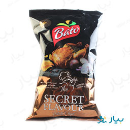 چیپس برگه ای با طعم مرغ سوخاری و پیاز و آویشن 90 گرمی باتو