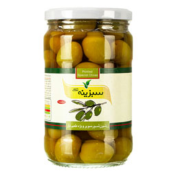 زیتون شور طعم دار 700 گرمی سبزینه تک
