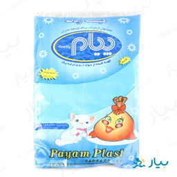 کیسه زباله 10 عددی 65*80 سانتی متری پیام پلاست