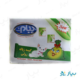 کیسه زباله رولی سایز متوسط 42 عددی پیام پلاست