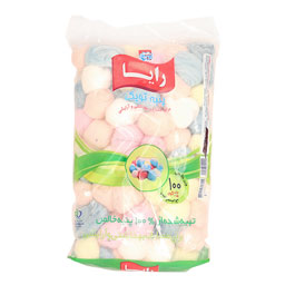 پنبه توپی رنگی مخصوص آرایش 100 گرمی رایا