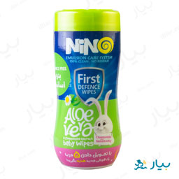دستمال مرطوب پاک کننده کودک 70 عددی نینو