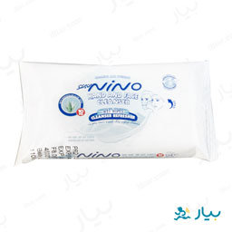 دستمال مرطوب دست وصورت 10 عددی نینو