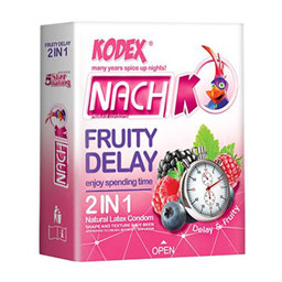 کدکس کاندوم تاخیری با طعم میوه (1*2) 3 عددی کد1209457