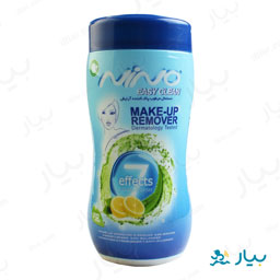 دستمال مرطوب پاک کننده آرایش 70 برگی نینو