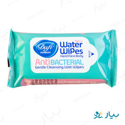 دستمال مرطوب پاک کننده دست و صورت 12 عددی دافی