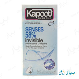 کاندوم فوق العاده نازک و شفاف 12 عددی کاپوت