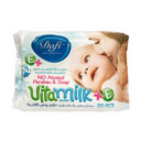 دستمال مرطوب کودک مدل Vita Milk بسته 20 عددی دافی