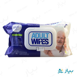 دستمال مرطوب پاک کننده بزرگسالان 100 عددی دافی