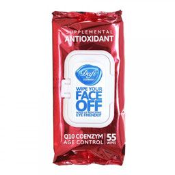 دافی دستمال مرطوب پاک کننده آرایش آنتی اکسیدانت درب دار