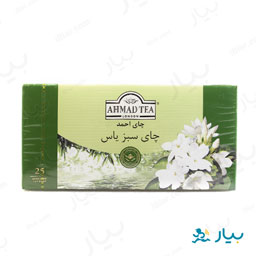 چای سبز یاس کیسه ای 25 عددی احمد