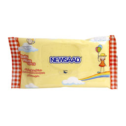 دستمال مرطوب پاک کننده کودک بالشتی 64 عددی نیوساد